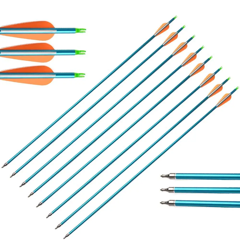 Arco e Flecha Eixo de Alumínio para Acessórios de Tiro ao ar Pces Coluna 500 Alumínio Substituível Arrowhead Aviação Livre 6 - 12 7 Cheap Arco e flecha