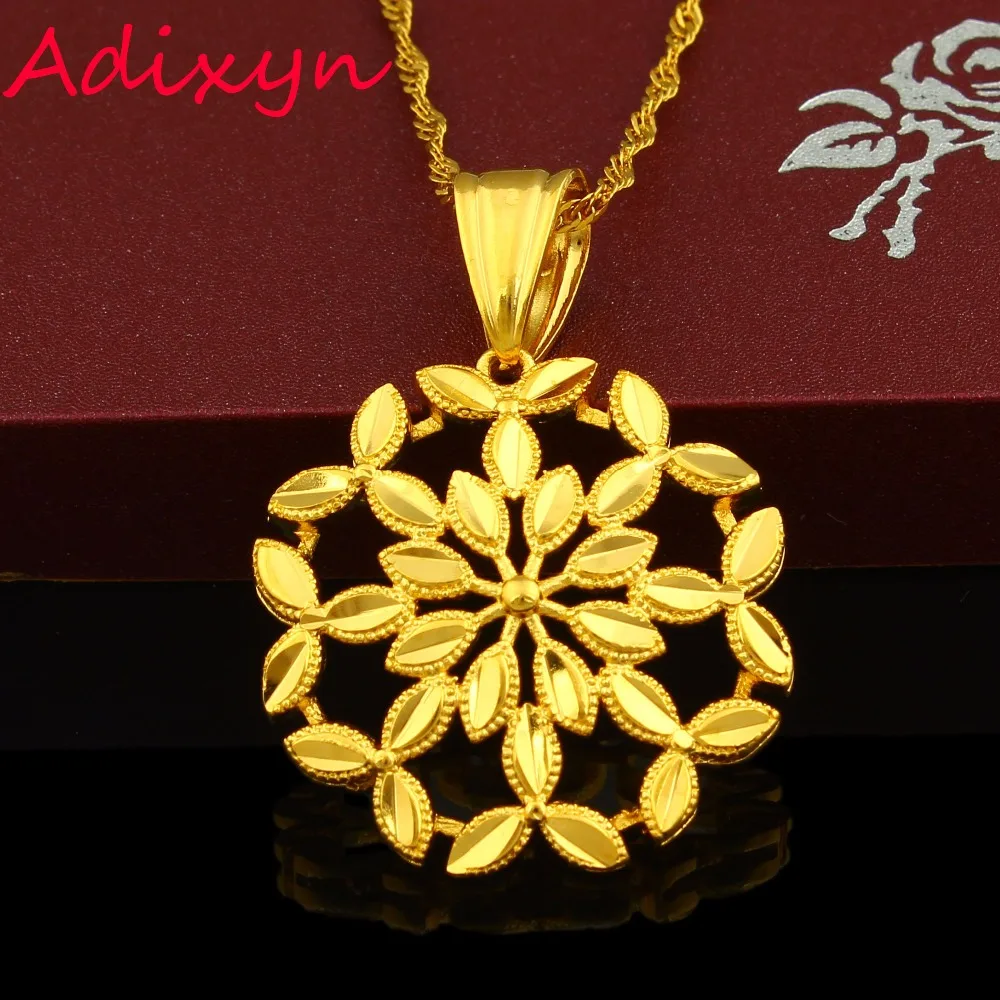 New Exquisite Gold Pendant Necklace Women Men Color Chain Arabic Iran middle east Ethiopian African Desigh | Украшения и