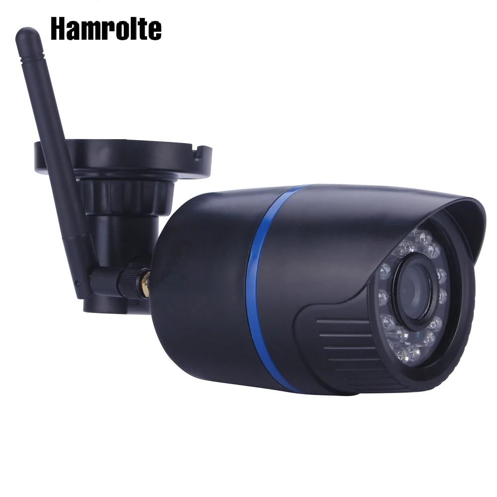 

Hamrolte H.264+ XMeye Hi3518E 720P/960P 802.11 b/g/n Wireless IP Camera Bullet Outdoor/Indoor Wifi Camera Motion Detection
