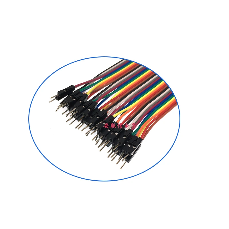 40pcs/lot 10cm 2.54mm 1pin 1p-1p male to female jumper wire Dupont cable In Stock