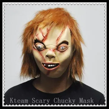 

Top Grade 100% Latex Scary Chucky Masks Halloween Adult Latex Ghost Mask Creepy Ghost Cosplay Props Party Fancy Dress Toys