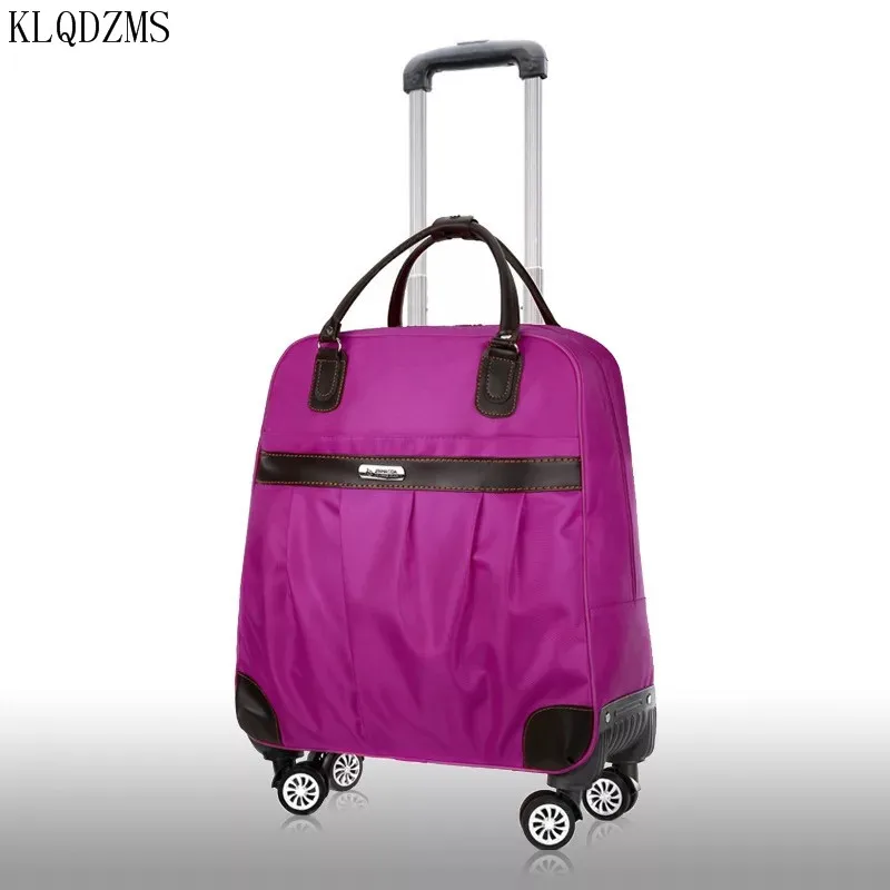 KLQDZMS 20/24 дюйма Оксфорд, масштабных дорожных чемоданов для женщин сумки на колёсиках чемодан на колесиках сумки Сумка для путешествий чемодан на колесах