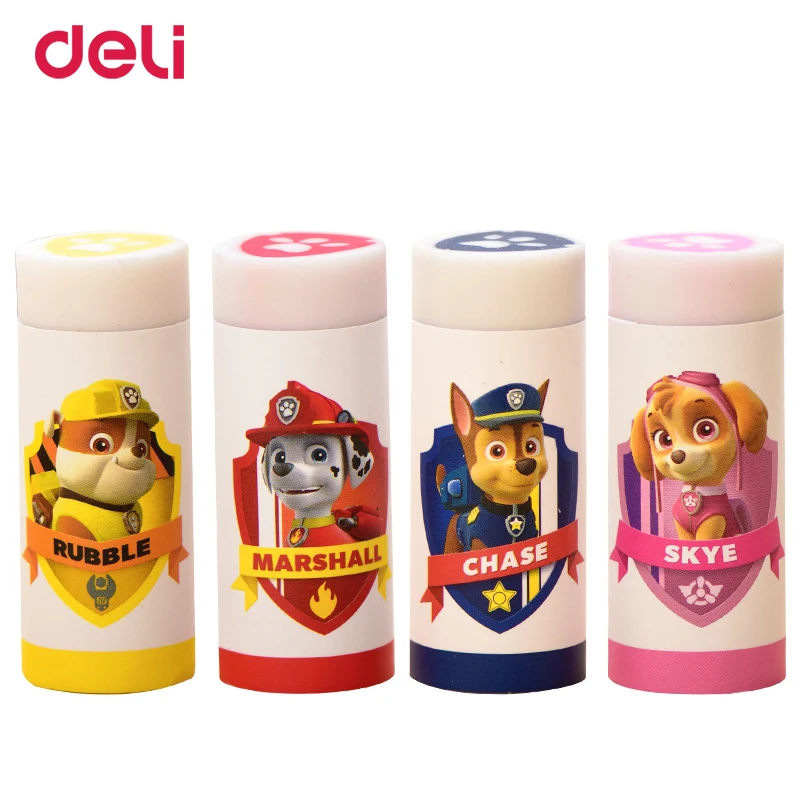 Deli/ kawaii ластик Paw Patrol, резиновые школьные Ластики для детей, подарок, школьные принадлежности, канцелярские товары, карандаш, ластик