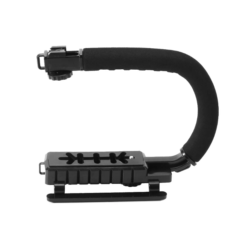 C Grip тройной видео экшн стабилизатор Ручка Rig для iPhone 8 X Gopro Canon sony
