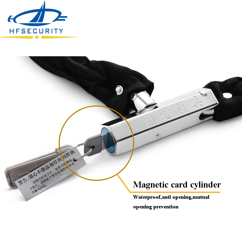 

[HF Locks]Smart Door Lock Mountain Bike Locks Electric Tricycle Store Burglar Alarm Motorcycle Chain Lock