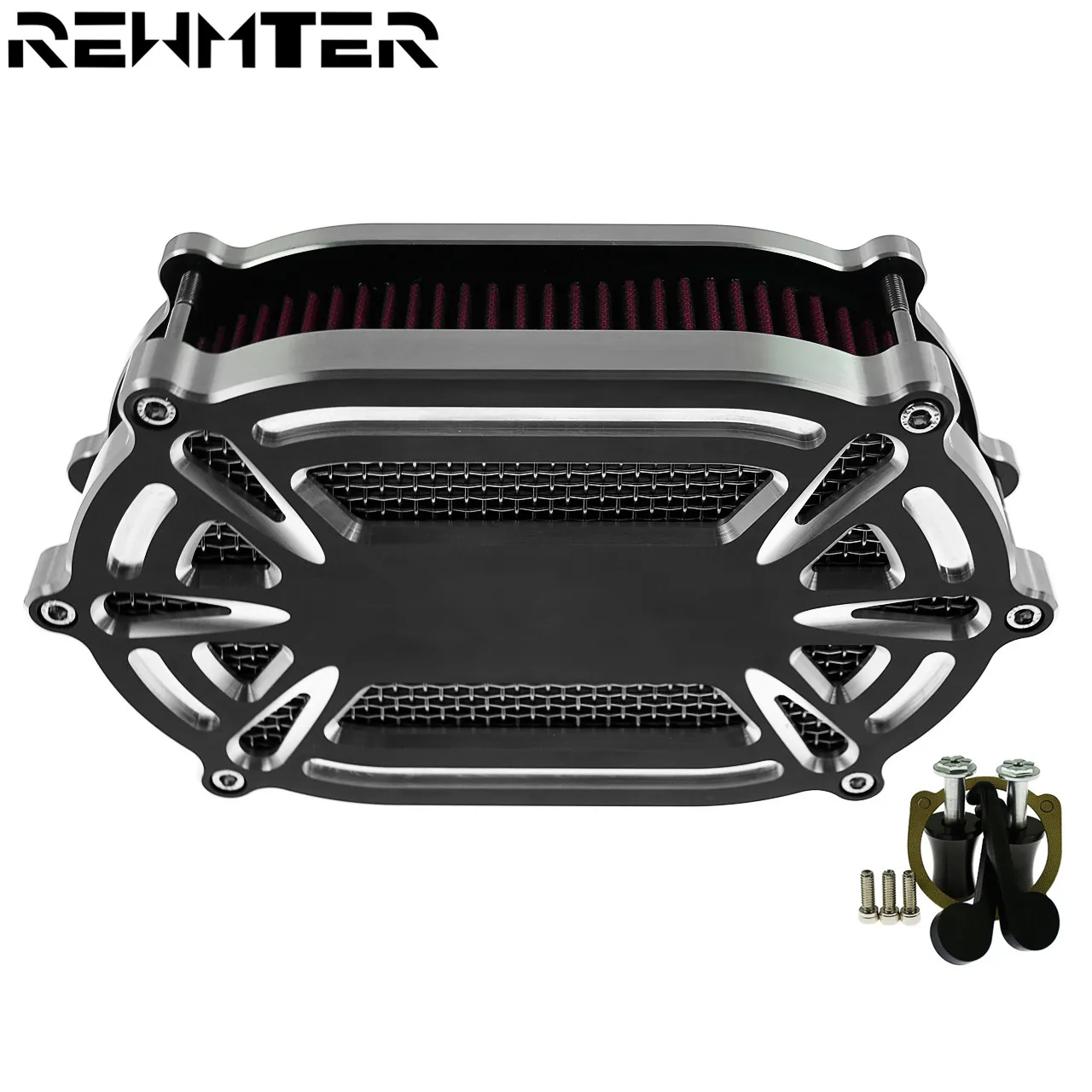 Фильтр для очистки воздуха мотоцикла красный воздушный фильтр Harley Touring Road King Street
