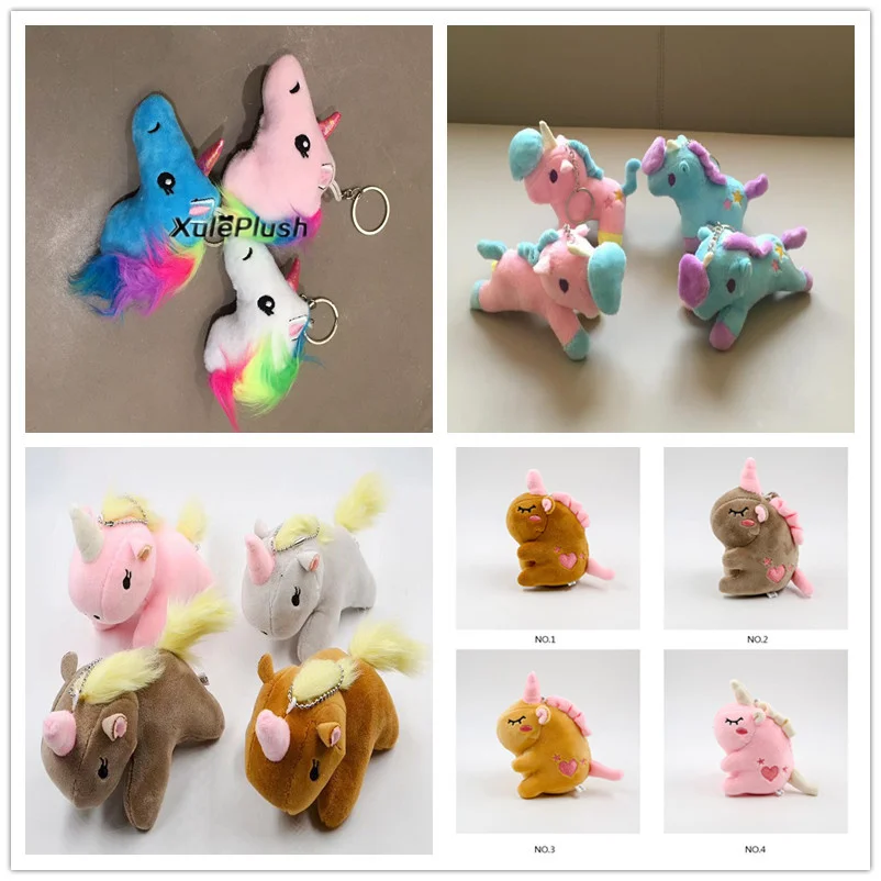 

Multi Designs , Kawaii NEW Horse Size 7-14CM Plush Key chain Pendant Doll TOY , Stuffed Animal Horse Gift Toy