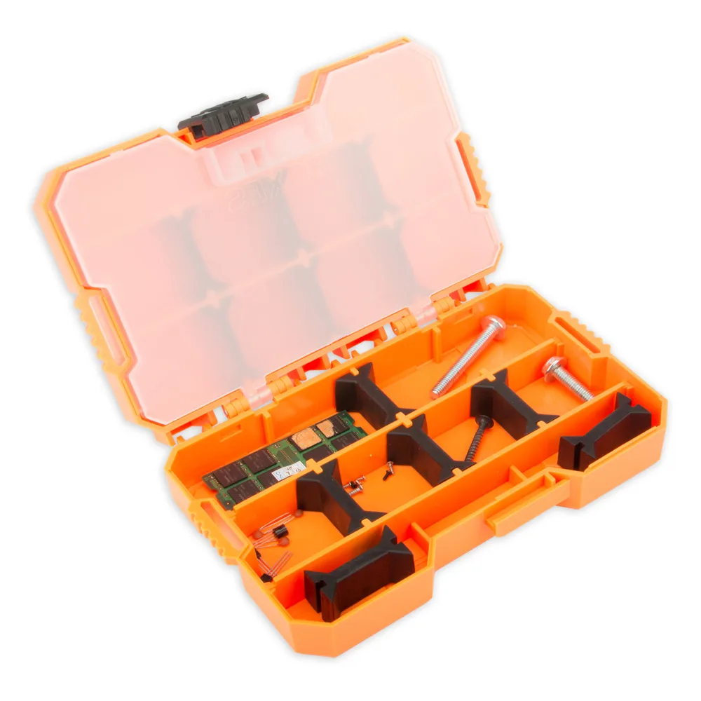 

JM-Z14 ABS Material parts box spacing can be adjusted easy to store all kinds of tool parts Hand Tools Box