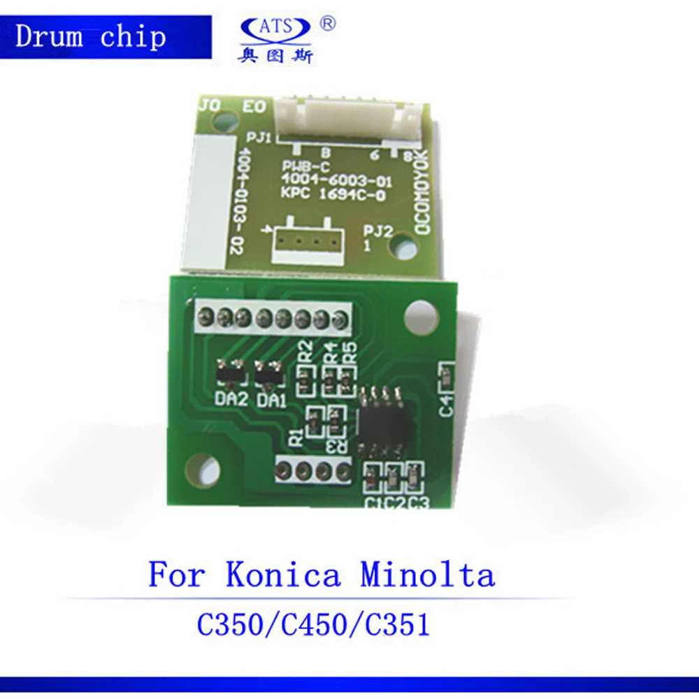 

Copier Spare Parts 4PCS CMYK Photocopy Machine Copier Drum Chip for Konica Minolta Bizhub 350 450 351 Drum Chip C350 C450 C351