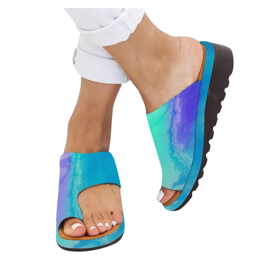 

2019 Womens Fashion Flats Wedges Open Toe Ankle Sandals Roman Slippers Sandals Woman Candy Color Beach Shoes sandalias mujer