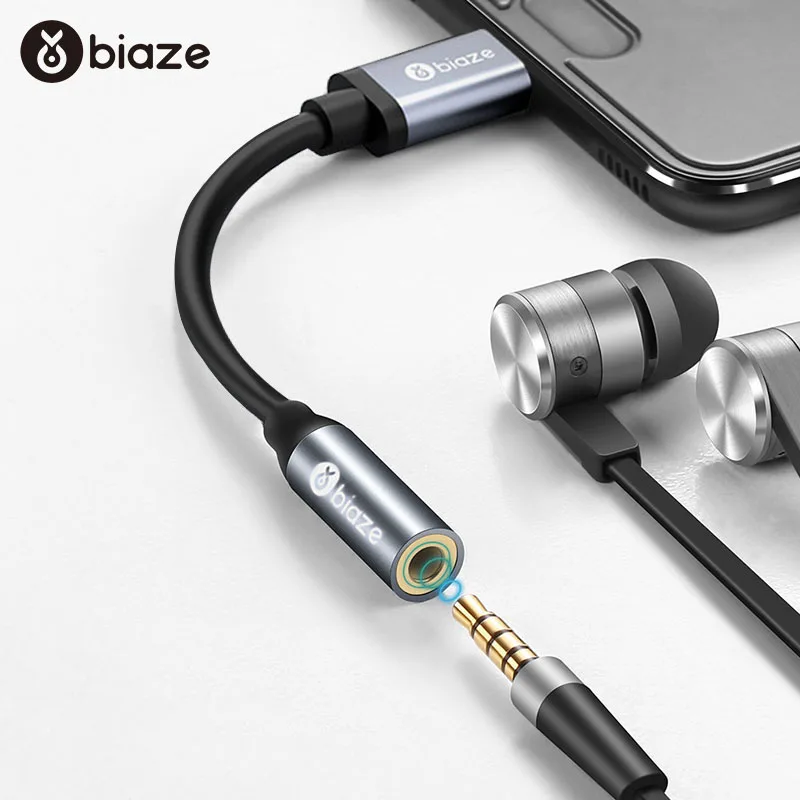 Кабель для наушников Biaze type C 3 5 с разъемом USB до мм адаптер AUX xiaomi mi 6 8 аудиокабель| |