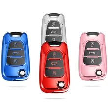 NEW 3 Buttons tpu Car Key Cover Case For Kia RIO K2 K5 Sportage Sorento For Hyundai i20 i30 i35 iX20 iX35 Solaris Verna