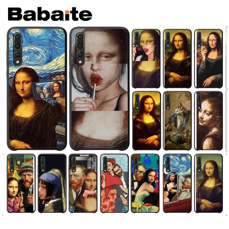 Забавный чехол Babaite с рисунком Моны Лизы из Ван Гога звездного цвета для телефона