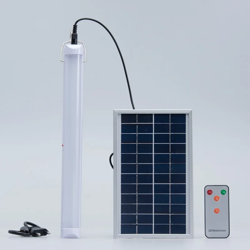 Unique 5W Remote Control Solar LED Rechargeable Tube Lamp Light