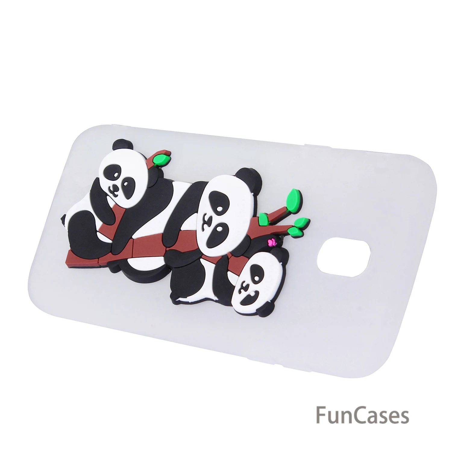 Прекрасный Panda случае СПС coque samsung J530 Европейская версия Мягкая силиконовая