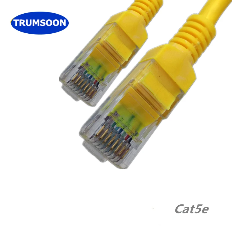 

Trumsoon Cat5e Network Cable Lan Cable UTP RJ45 Ethernet Patch Cord for Router PC 1/3/5/10/15/20m