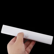 LED Cabinet Light IR Infrared Motion Detector Sensor Closet Night Light Lamp 10LEDs Induction Wardrobe Step Lights Bar Lighting