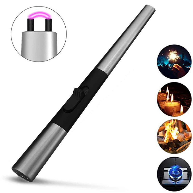 Зажигалка для свечей Hopingfire USB Электрический ветрозащитный Перезаряжаемые дуги