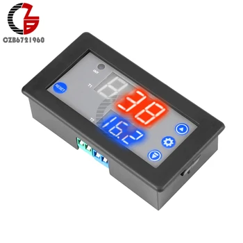 

1500W 10A 12V Time Delay Relay Module Dual Display Cycle Timer Relay Timming Delay with Buzzer Alarm
