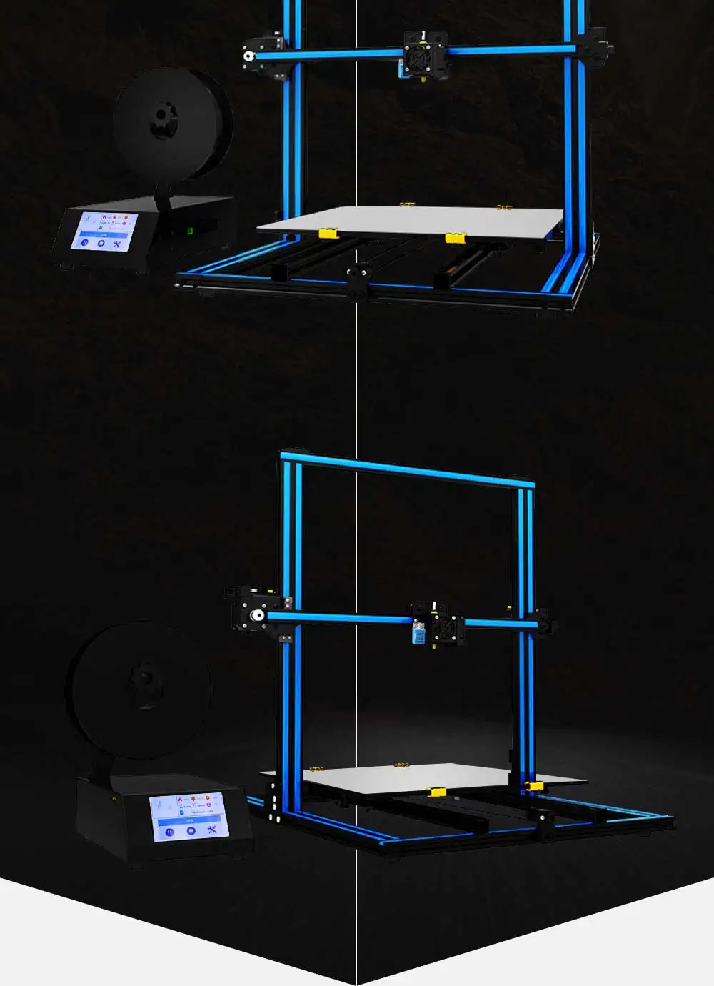 Tronxy X3SA 3d принтер алюминиевый профиль быстрая сборка комплект отключение питания возврат потери filiment печать авто уровень Тепловая кровать