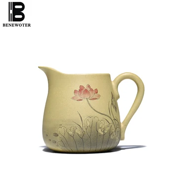 

250cc Yixing Purple Clay Handgrip Fair Cup Office Tea Ceremony Cha Hai Tieguanyin Public Cups Home Milk Coffee Mugs Sent Friends