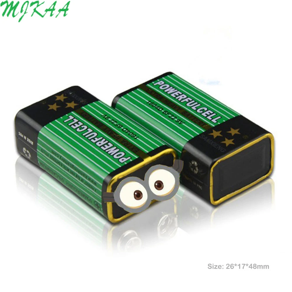 

9V 6F22 Alkaline Battery Laminated Carbon Batteries for Alarm Wireless Microphone Mercury Free Long working life