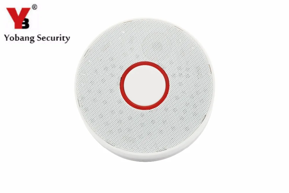 Yobang Security Lifetime Built in Lithium Battery Independent Smoke Detector Smoke Alarm Fire Alarm