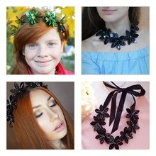Fashion Women 2016 ZA Necklace Pendant Collier Femme Collar Choker Rope Chain Maxi Bijoux Statement Jewelry Flower Accesory