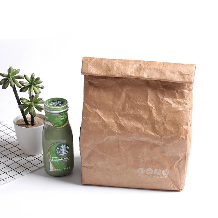 

2019 Portable Thermal Insulation Lunch Bag Folding Meal Package Oxford Cloth Insulated men person Food Snack Picnic Cooler Bag