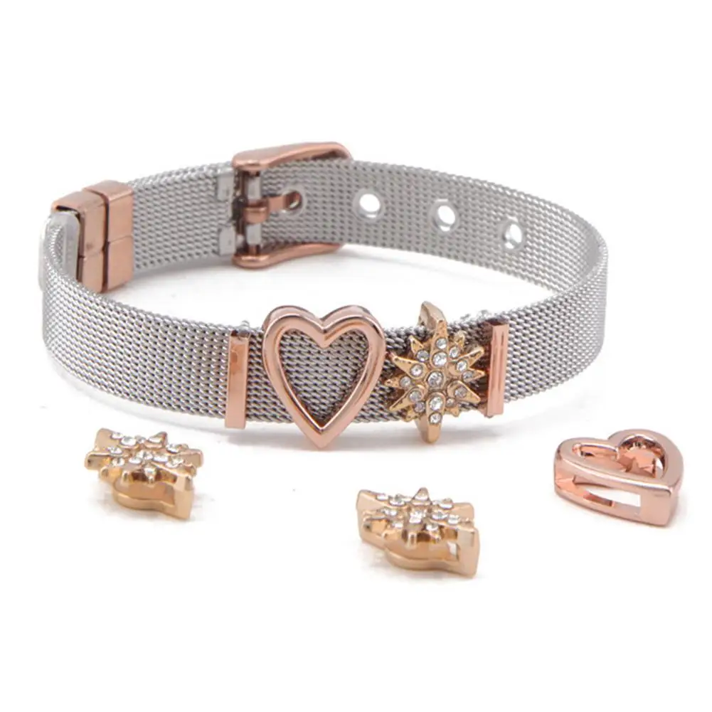 

Fashion Women Love Heart Bracelet Shiny Rhinestone Jewelry Wristband Bangle