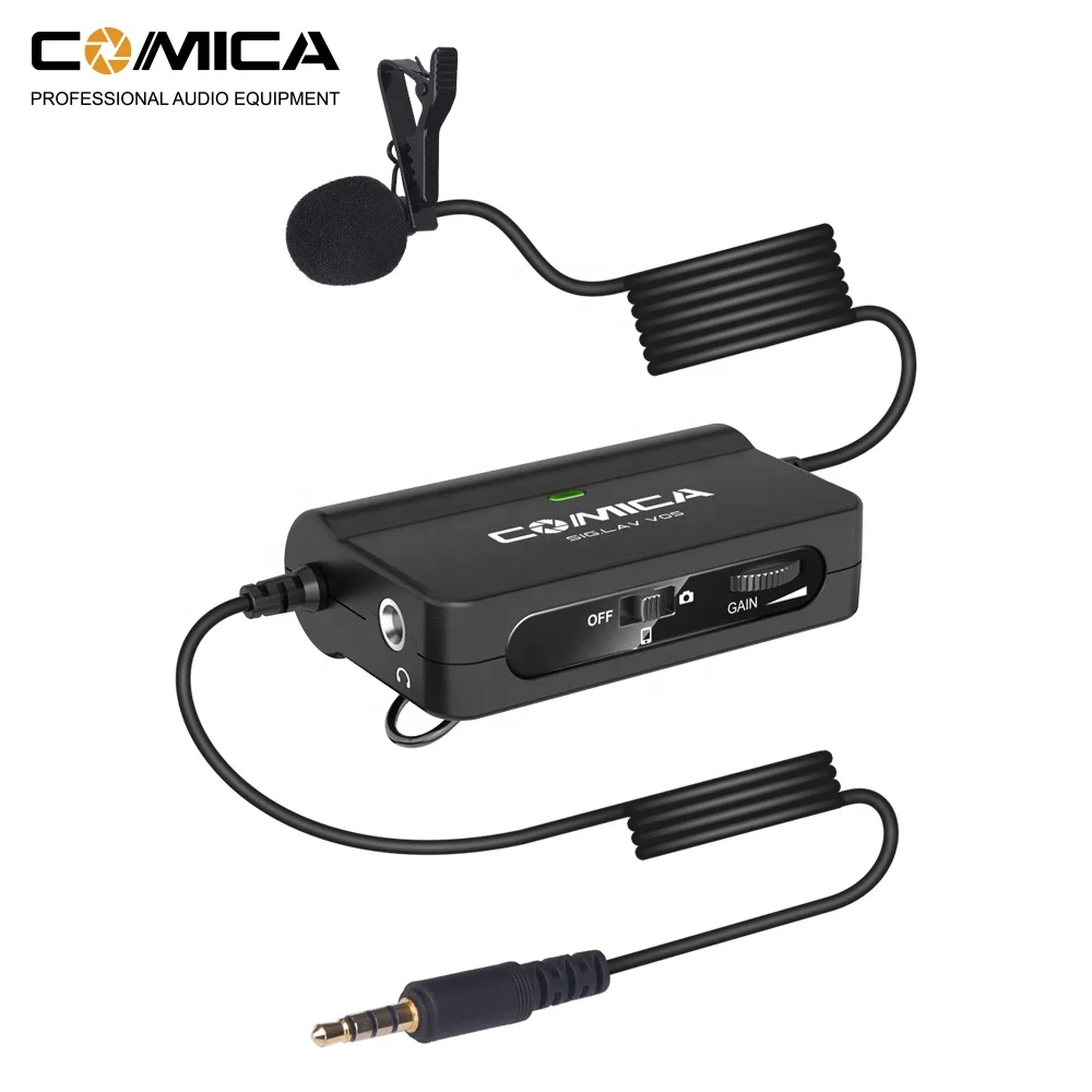 COMICA CVM SIG LAV V05 гибкий Одноместный Lavalier микрофон для смартфона камера Запись