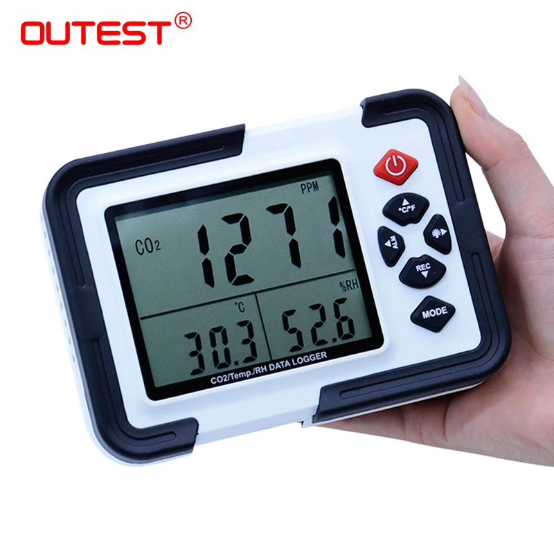 HT 2000 Digital CO2 Meter CO2 Monitor Detector Gas Analyzer 9999ppm CO2