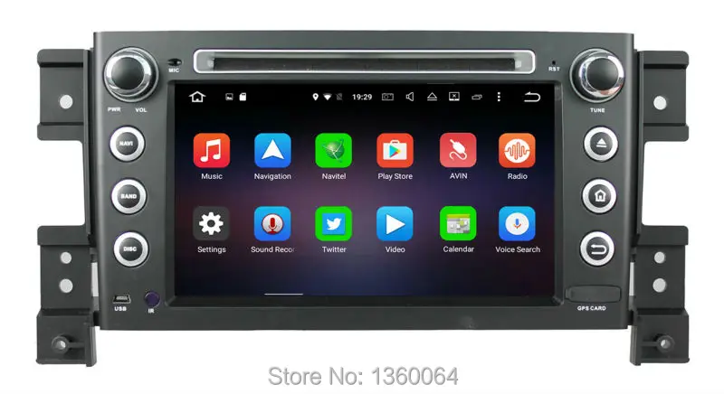 Cheap 2G RAM 8 Core Android 6.0 car dvd player gps for Suzuki grand vitara 2005- 2007 2008 2009 2010 2011 radio multimedia navigation 6