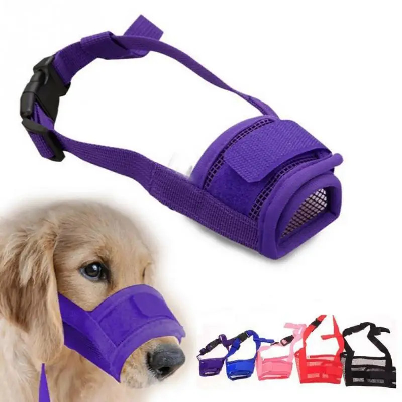

Dog Training Anti-bite Nylon Mesh Mouth Adjustable Pet Dog Mouth Cover