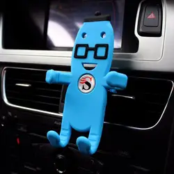 360 градусов свободное вращение силиконовые мультяшном стиле автомобильный держатель мобильного телефона Стенд Многофункциональный