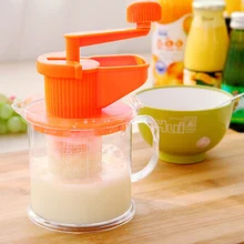Бытовые Пластиковые Руки соевое молоко машина многофункциональный Соковыжималка Кухонные принадлежности ручной Мини соевое молоко машина соковыжималка