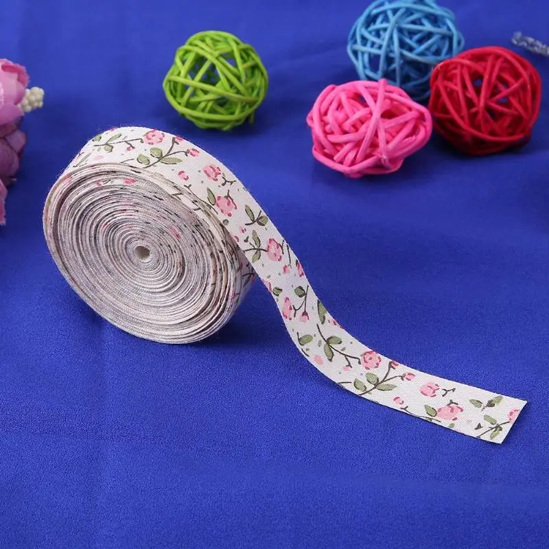 5 ярдов Цветочная лента Одежда Этикетка DIY ремесло бант Швейные