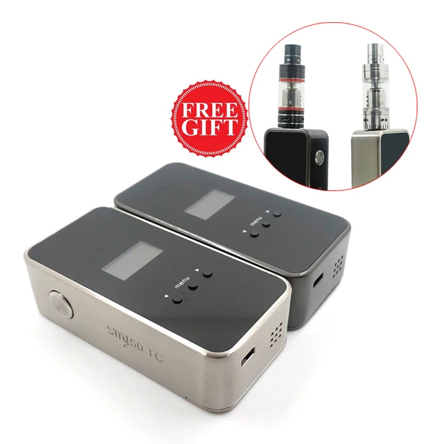 100% Оригинальные SMY 50 ТК механические mod 5-50 Вт мини-Сейф 18650 Vapor SMY 50tc Контроль температуры mod tfv4 Мини Танк подарок