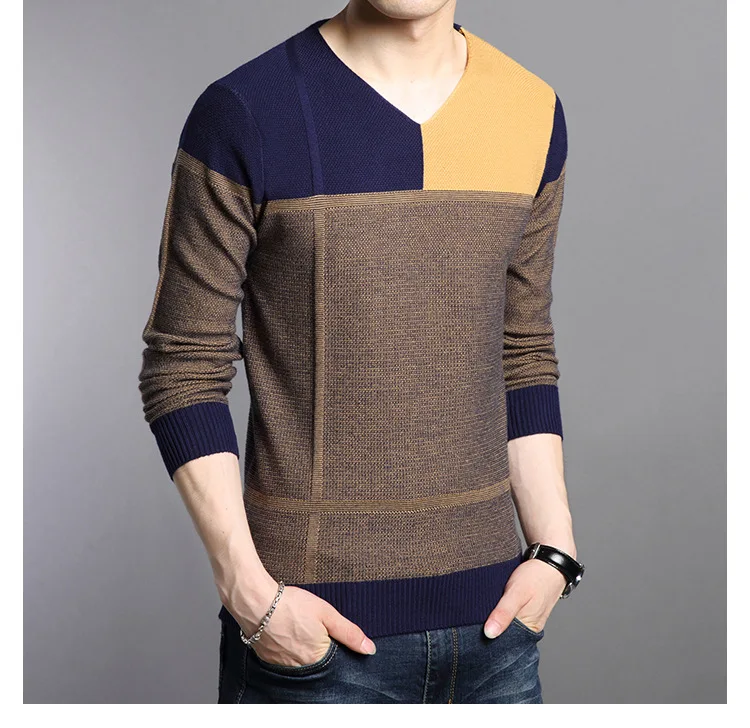Зимний свитер Для мужчин пуловер Для мужчин с О-образным вырезом вязаный теплый пуловер свитер жилет тянуть homme Джерси Большие размеры 4XL