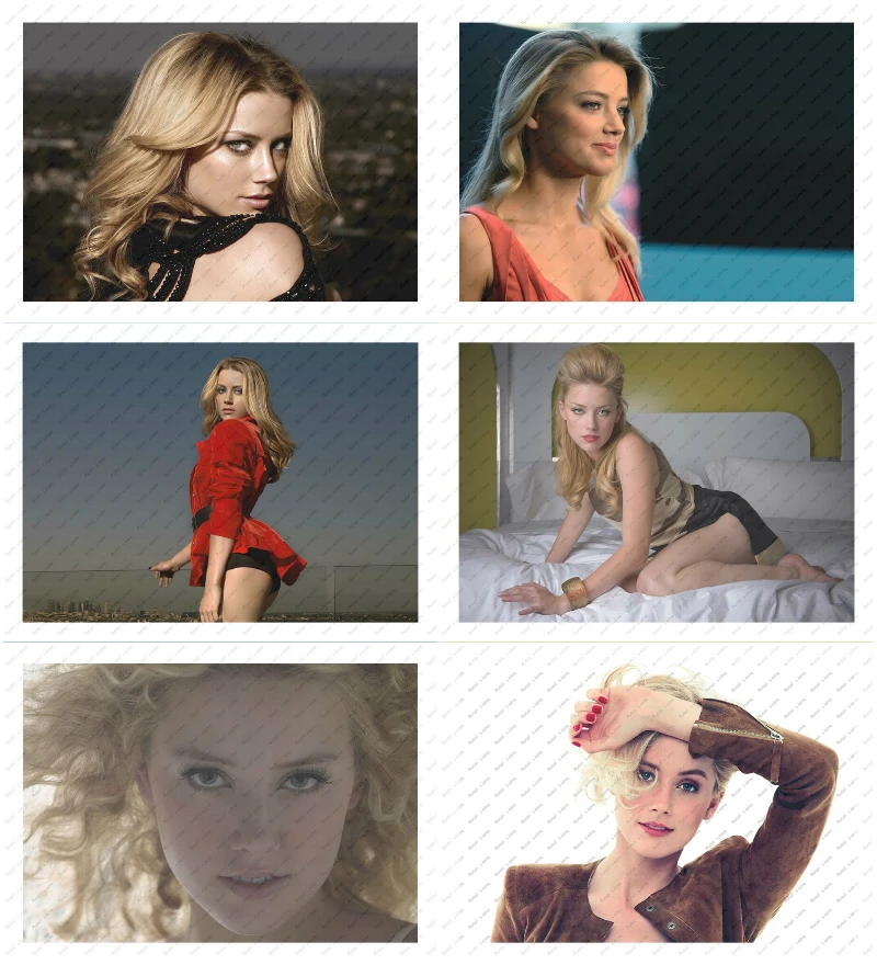

Amber Heard Idol Poster White Kraft Paper wall sticker Decorative paintings beautiful Girl Poster