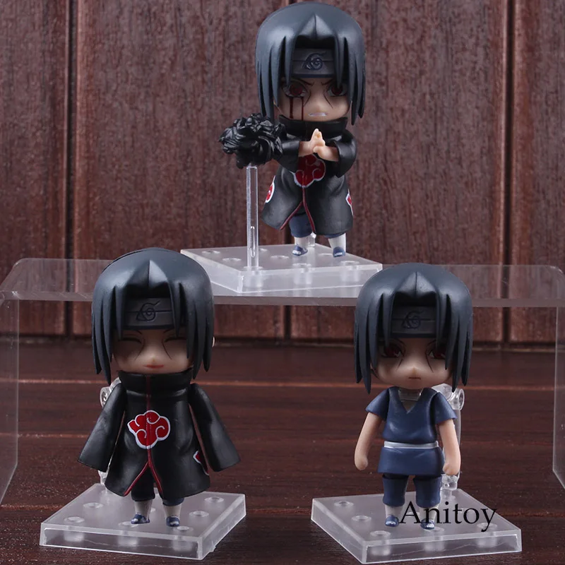

Naruto Shippuden Toys Uchiha Itachi Figure Action Q Version PVC Naruto Figurine Set Collectible Model Toy 3pcs/set
