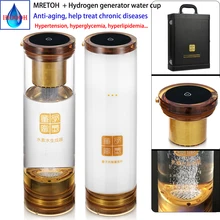 Healthy Anti-Aging MRET OH 7.8Hz and Hydrogen generator Two-in-one Portable H2 water cup USB Rechargeable With Acid water cavity one set oh 806 3w hydrogen water purifier with one more pp filter