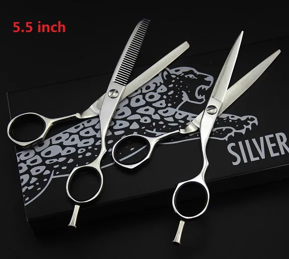 Freelander профессиональные высококачественные 440C ножницы для волос 4,5& 5& 5,5& 6 дюймов Парикмахерские ножницы парикмахерские ножницы - Цвет: 5.5 set 1 bag