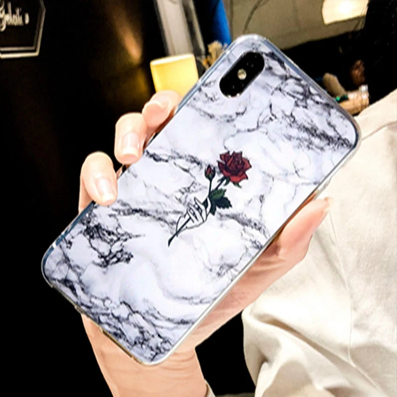 

KISSCASE Marble Rose Pattern Case For Samsung GalaxyS8 S6 a7 2018 case Soft TPU Case For Samsung Galaxy a5 2017 Note 9 case Capa