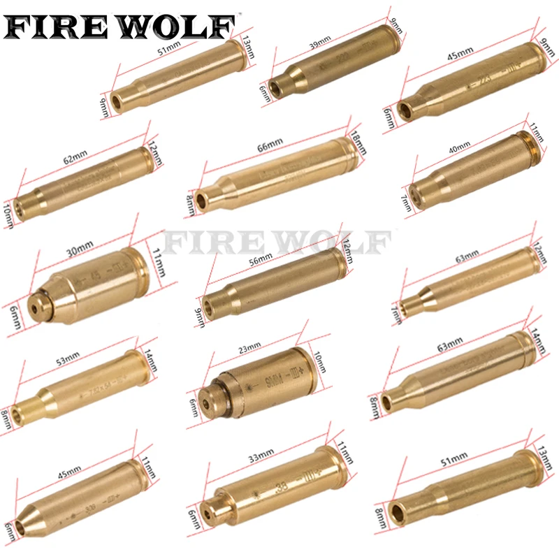 Охота лазерный прицел красного цвета CAL.308. 45. 38. 30 CAL 7 мм 8 мм 9 мм CAL.303 300 30-30WIN картридж Тактический Диаметр Sighter