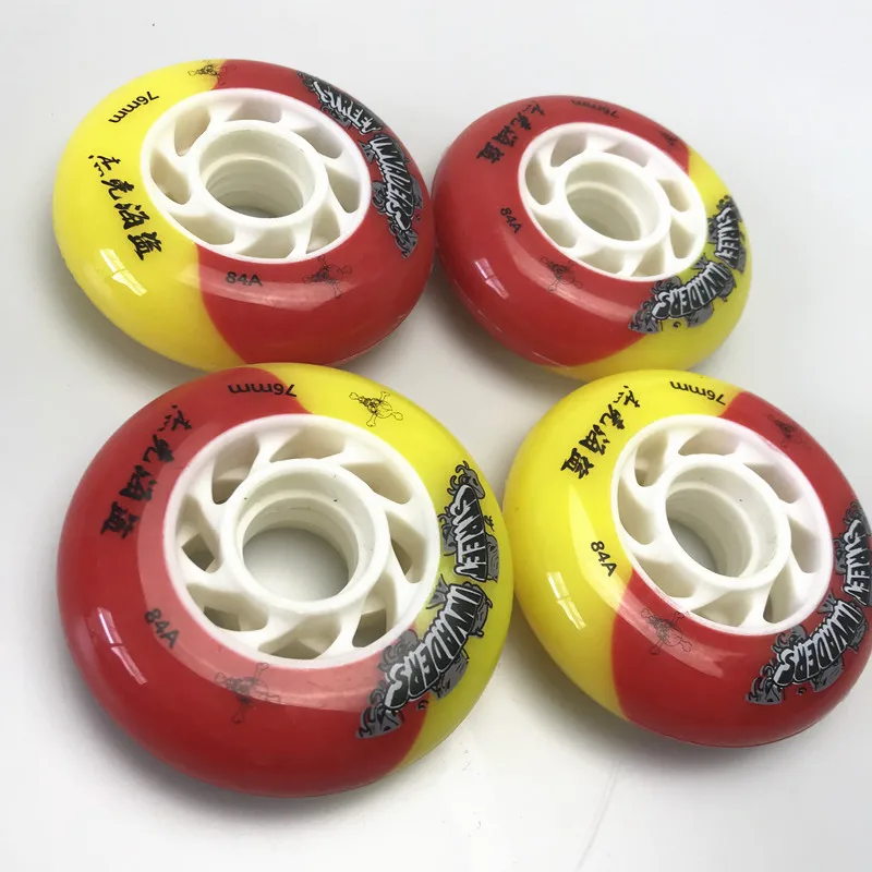 Buy video show inline roller skating wheels 72mm 76mm