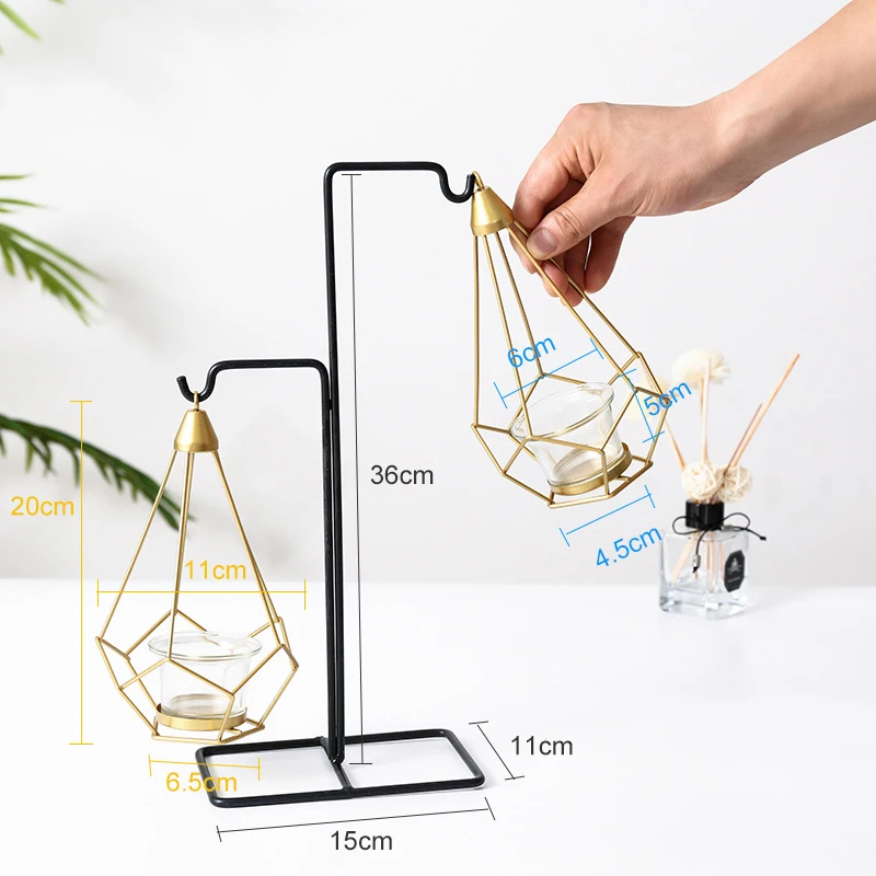 Креативные золотые металлические подсвечники 6 стилей современные скандинавские простые свечи для спальни Праздничная гостиная ресторан ванная комната