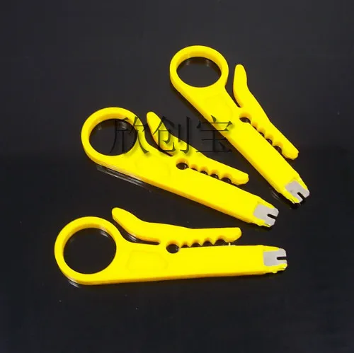 

10pcs RJ45 RJ11 Cat5e Cat6 Wire tool Plug module Crimping Tool Cable Network Stripping knife