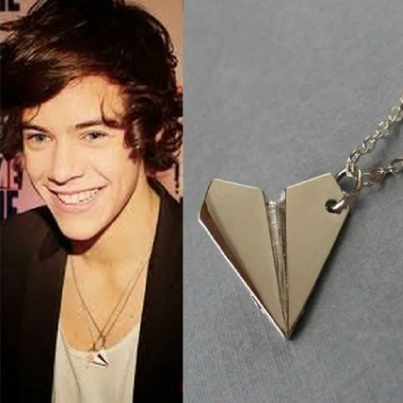 

NK2085 New Minimalist Clavicle Necklace For Women Bijoux Fashion Jewelry Paper Plane Vintage Men Pendant Collares Chain Collier