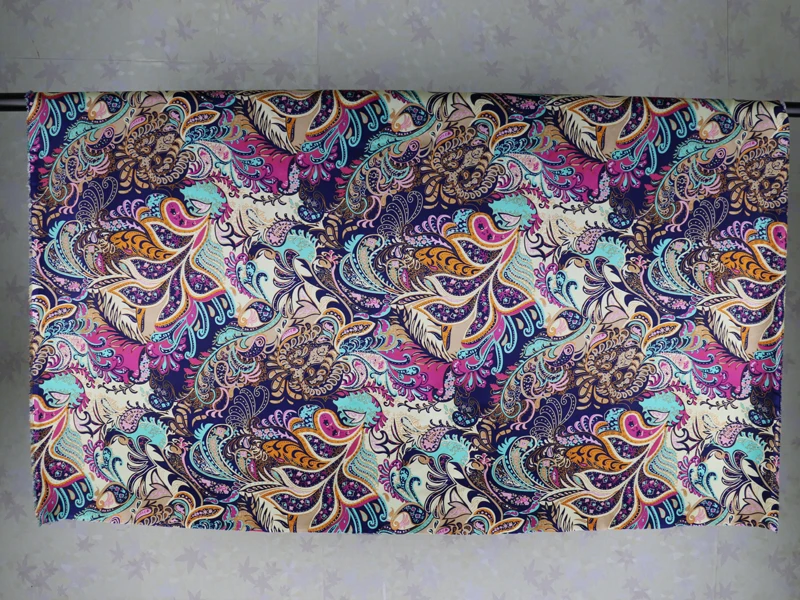 Soft Spandex Satin Fabric for Sewing Vintage Flowers Imitate Silk Material Elastic Stretch Satin Fabric Print craft fabric,fabric material,satin craft fabric,spandex fabric